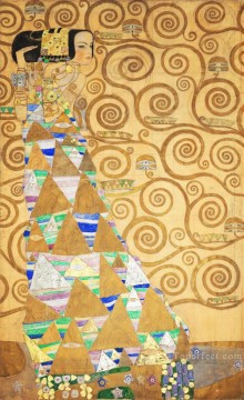  Frieze Oil Painting - The Tree of Life Stoclet Frieze left Gustav Klimt